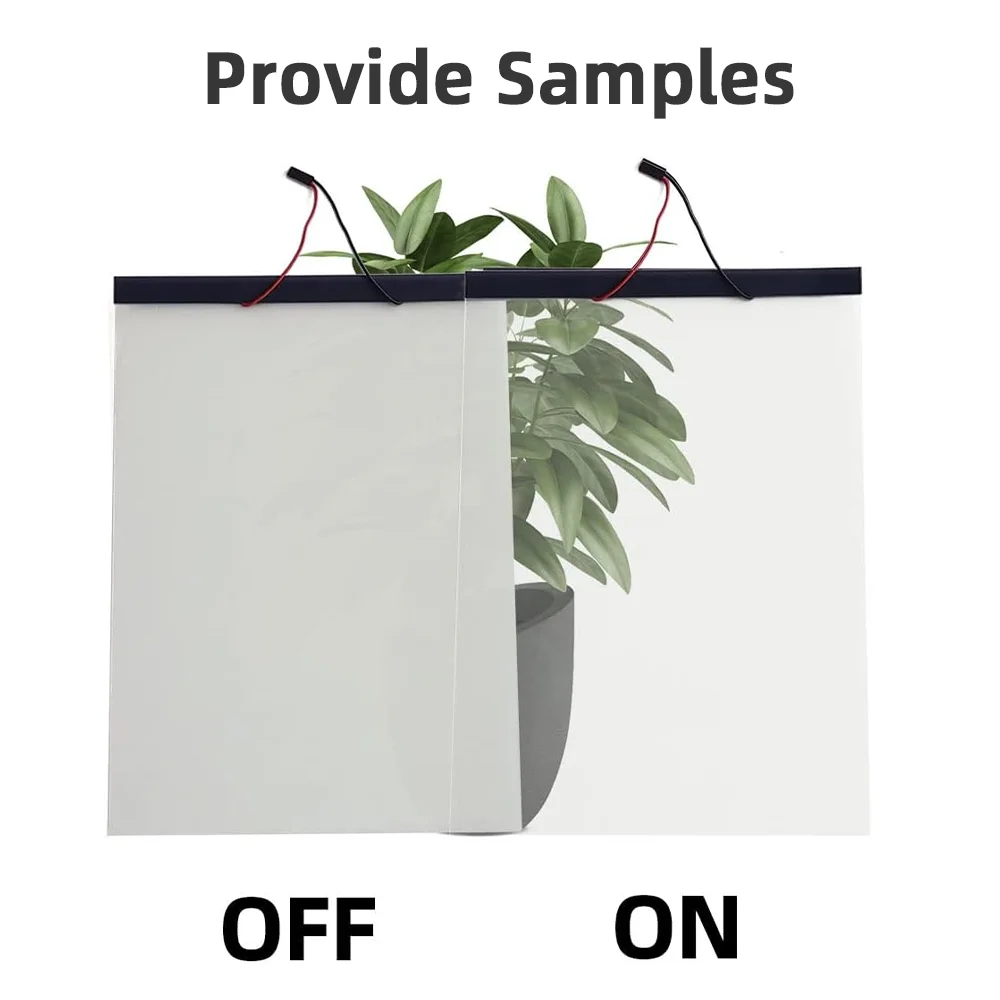 AIROW A4 Size Sample Switchable PDLC Smart Glass Film, Remote Control Privacy Film for Home & Office