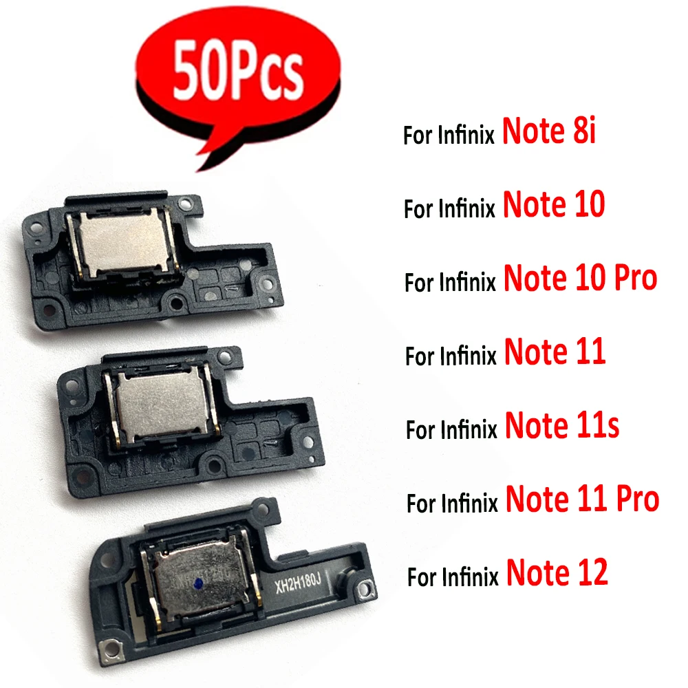 50Pcs，NEW Loudspeaker bottom Loud Speaker Sound Buzzer Ringer Flex Cable For Infinix Note 8i Note 10 11 11S 12 11 Pro