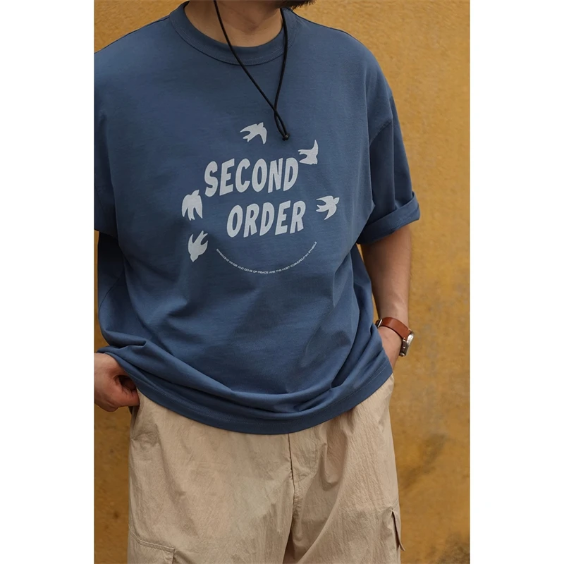 

Second Order Retro Graphic T-Shirt Heavyweight Cotton Short Sleeve Oversized Tee