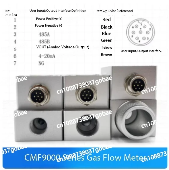 High Precision Digital Gas Mass Flowmeter Pressure CMF9008 Air Gas Oxygen Argon CMF9000 Series