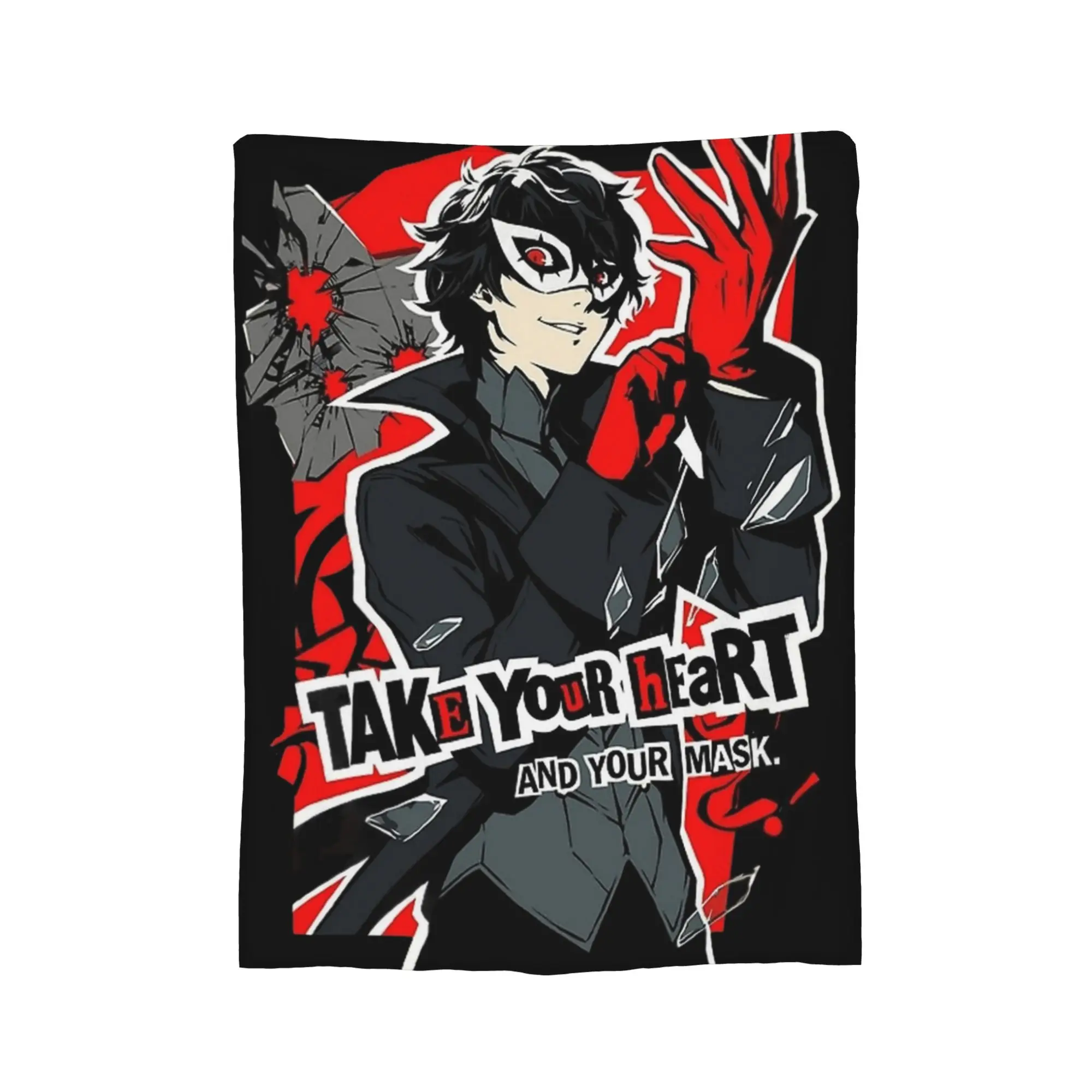 Joker Persona 5 Blanket Fleece  Super Warm Throw Blankets for Bedding Couch Bedspread