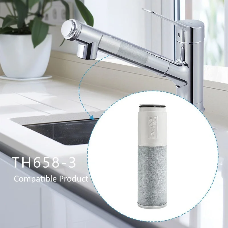 Universal Kitchen Faucet Filter Cartridge for TH658-3 Activated Carbon Filter Element Water Purifier