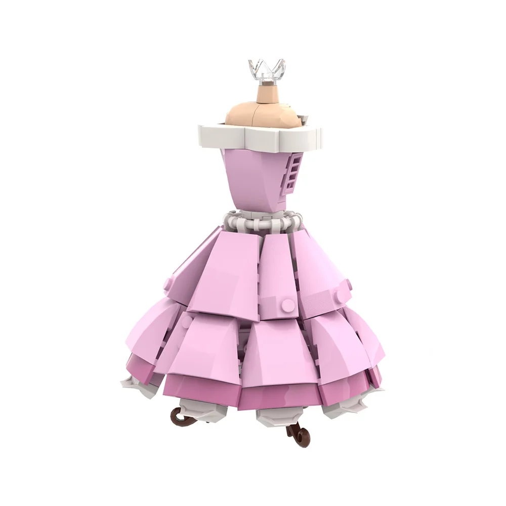 MOC Filme Wicked Modelo Clássico Vestido Kit Tijolos