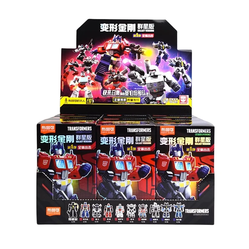 Original Transformation Building Blocks Anime version Optimus Prime Jazz Ironhide Megatron Robot Action Figure Toy For Kids Gift