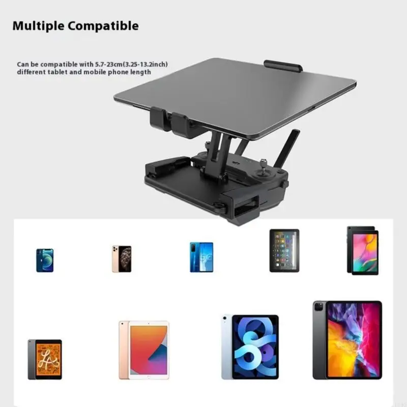 Tablet Mount Holder Extended Control Phone Clip for Air/2 Remote Controller 3.25-13.2inch Tablet Cellphone Bracket F19E