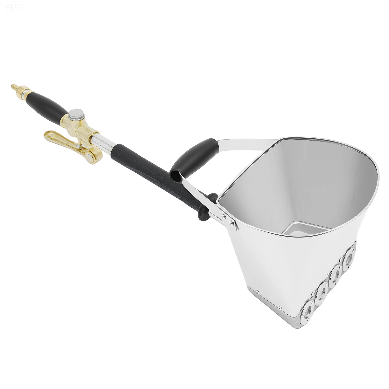 Cement Sprayer Mortar Gun Putty Spraying Machine For Roof 1/2 Air Inlet Aluminum 4 Holes 3.5L for Construction Renovation