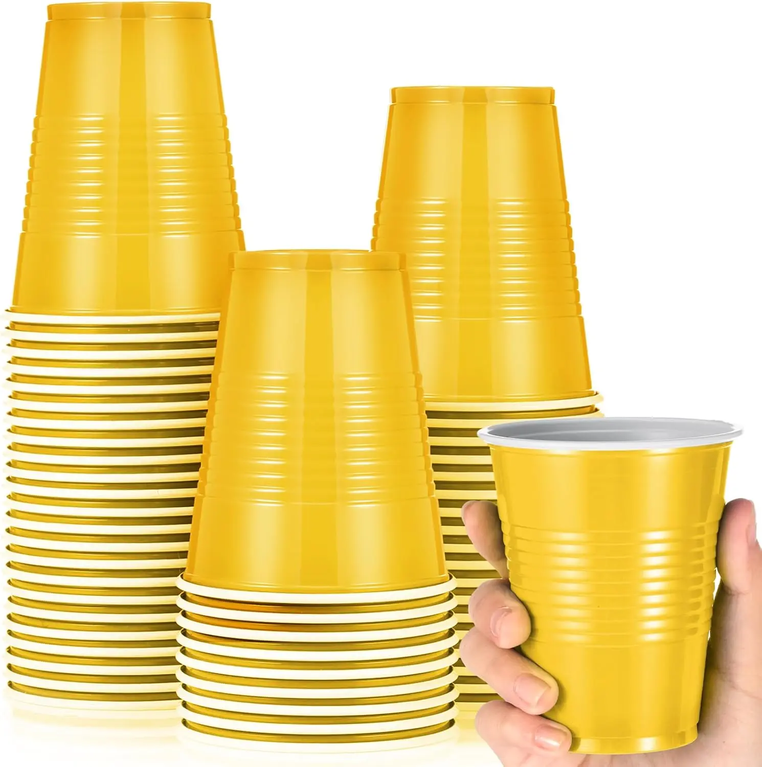 

1000 PCS 16 oz Plastic Drinking Cups Plastic Disposable Cups for Wedding graduation Birthday Party Valentine Christmas Picnics