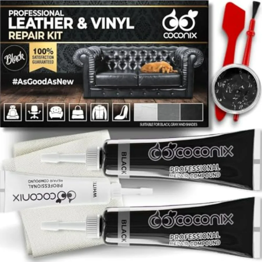 

Leather Care PRO Professional Black Leather and Vinyl Repair Kit