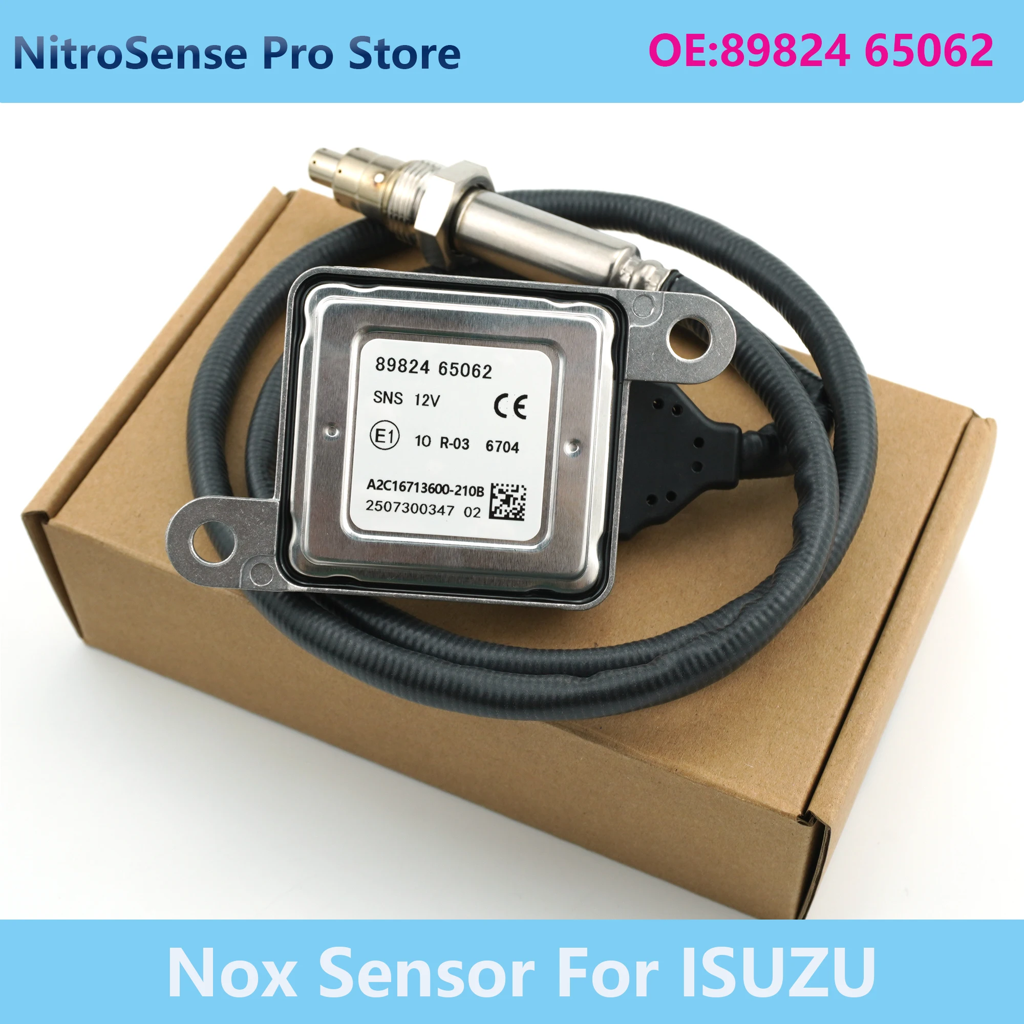 

Датчик оксида азота 8982465062 для Isuzu NPR NQR 4HK1 и 4JJ1, датчик NOx 89824 65062