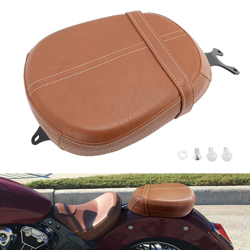 

Motocycle Parts Passenger Seat Cushion Rear PU Leather Pillion Pad Accessories For Indian Scout 2015-2023 Sixty 2016-2023