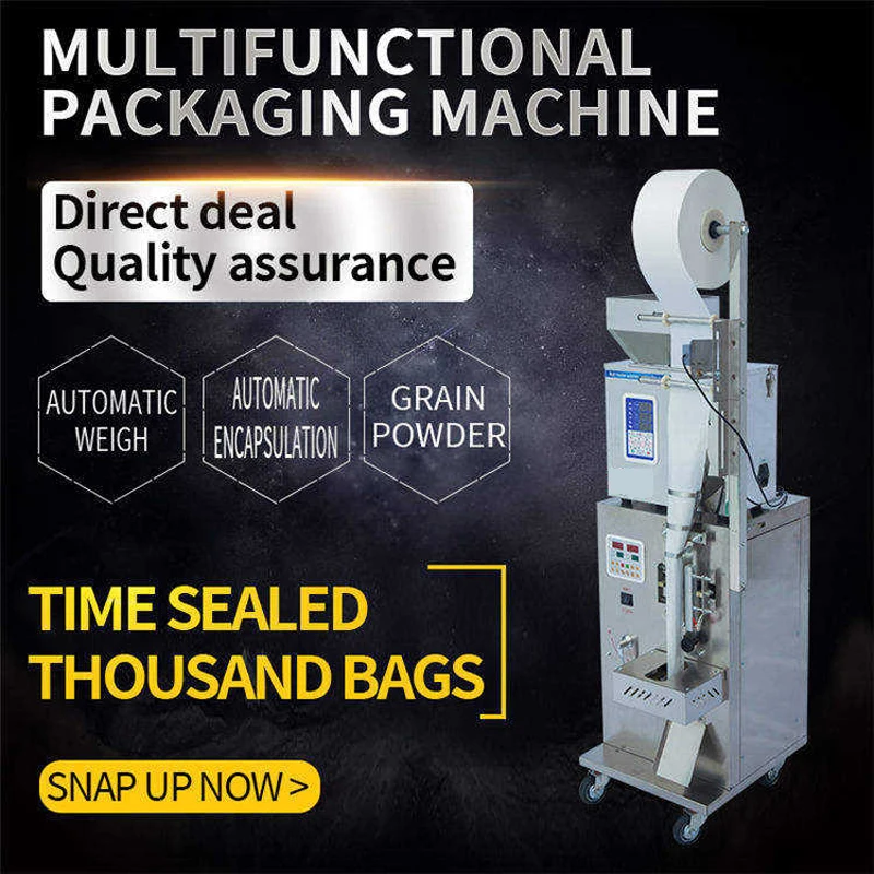 PBOBP Paquete de 500 g Máquina automática de pesaje y envasado Máquina envasadora automática de polvo de sellado lateral posterior