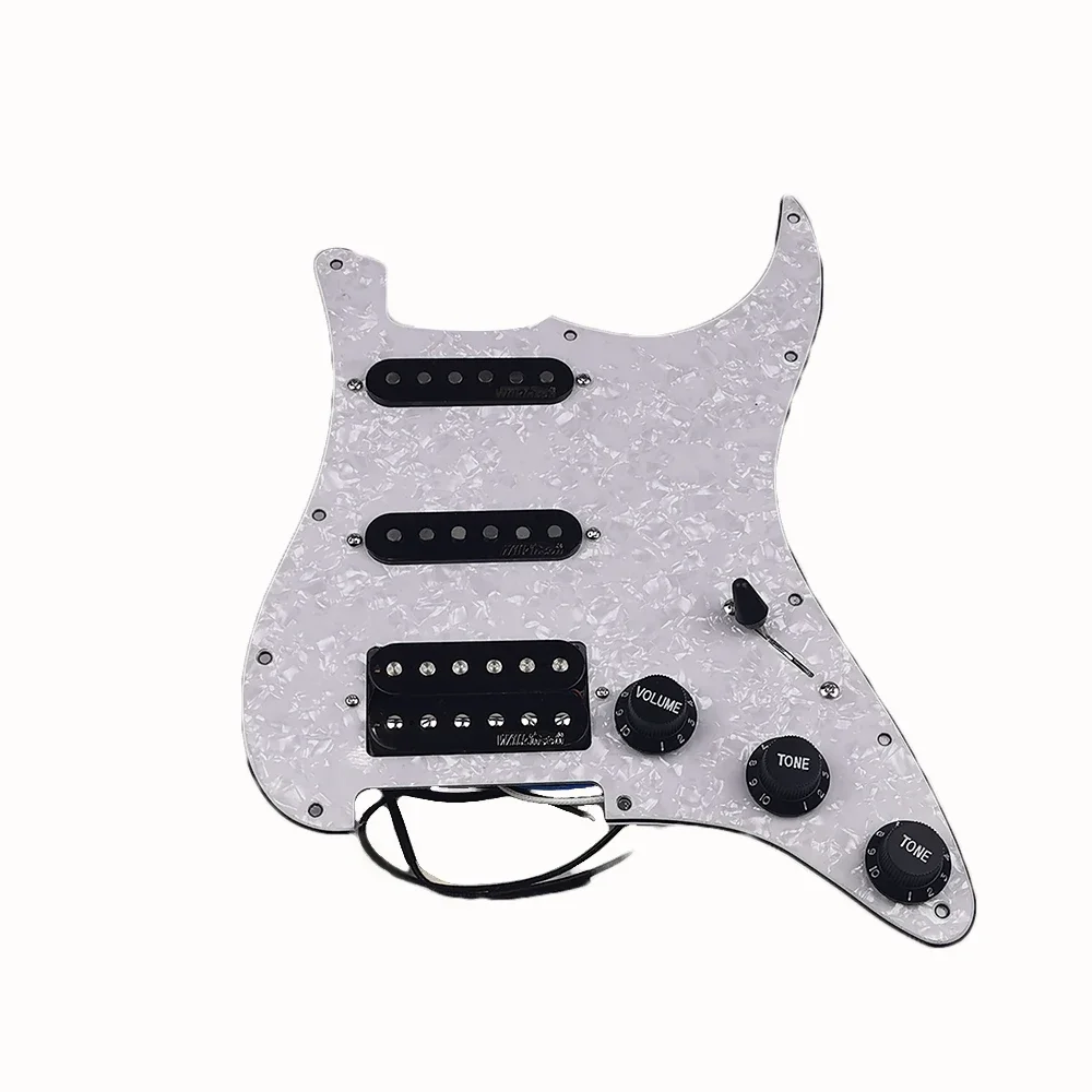 

Wilkinson Black Ssh 7-way Type Fully Loaded Guitar Prewired Pickguard Pickup Single Coil Humbucker Pickup For Straguitars