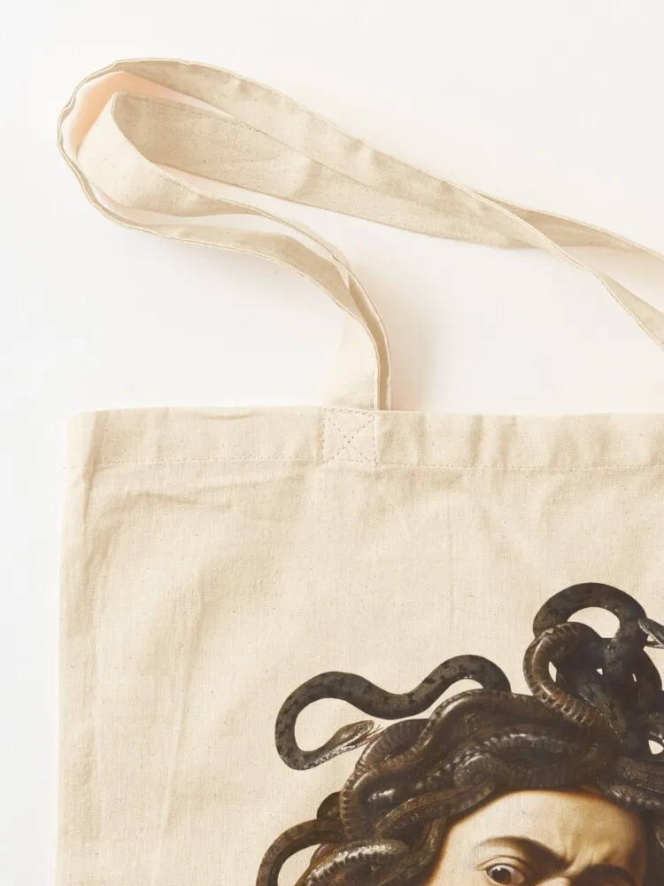 Caravaggio Medusa Tote Bag أكياس الحلوى حمل حقيبة الجامعة حقائب قابلة لإعادة الاستخدام حقيبة المتسوق النسائية #3