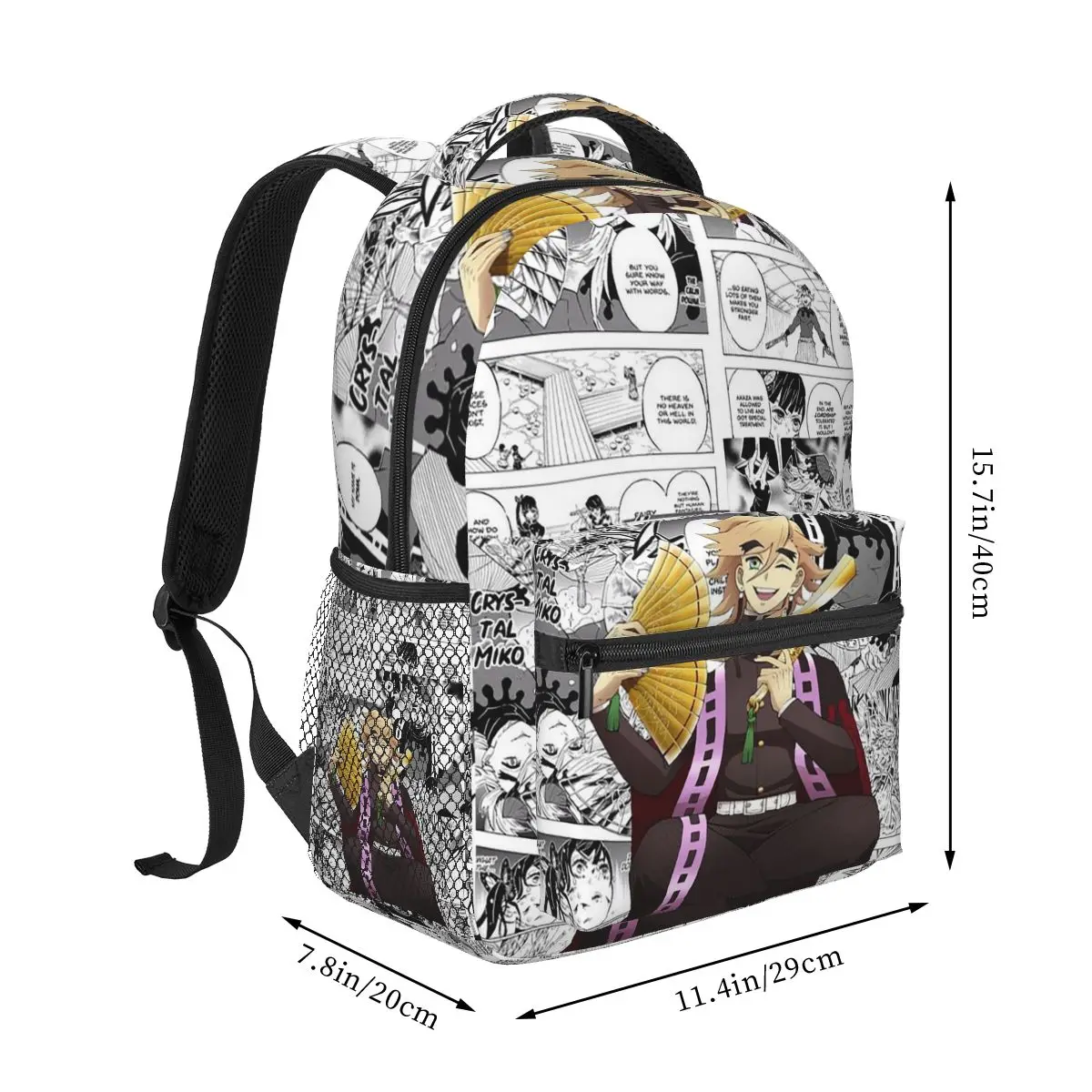 Demon Slayer Douma Backpack Hot Sale Daypack Large Capacity Kids BookBag School Bag Shoulder Bags for Men Women