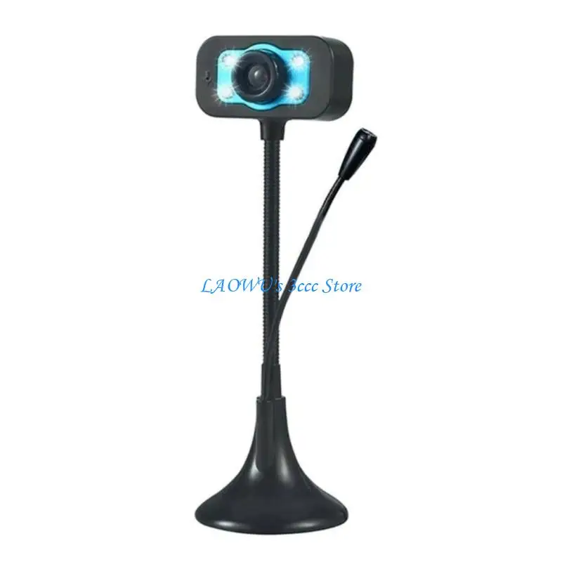 

Y8AD Desktop Computer Webcam Camera with Noise Reduction Microphone for Online Course