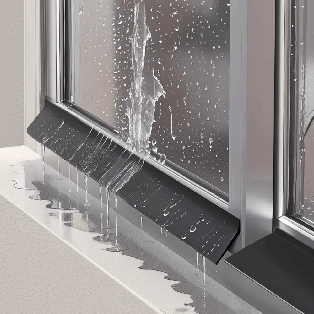 

50cm Ainproof Water Backflow Window Water Blocking Bar Sealing Function Window Edge Waterproof Waterproof Baffle Rubber