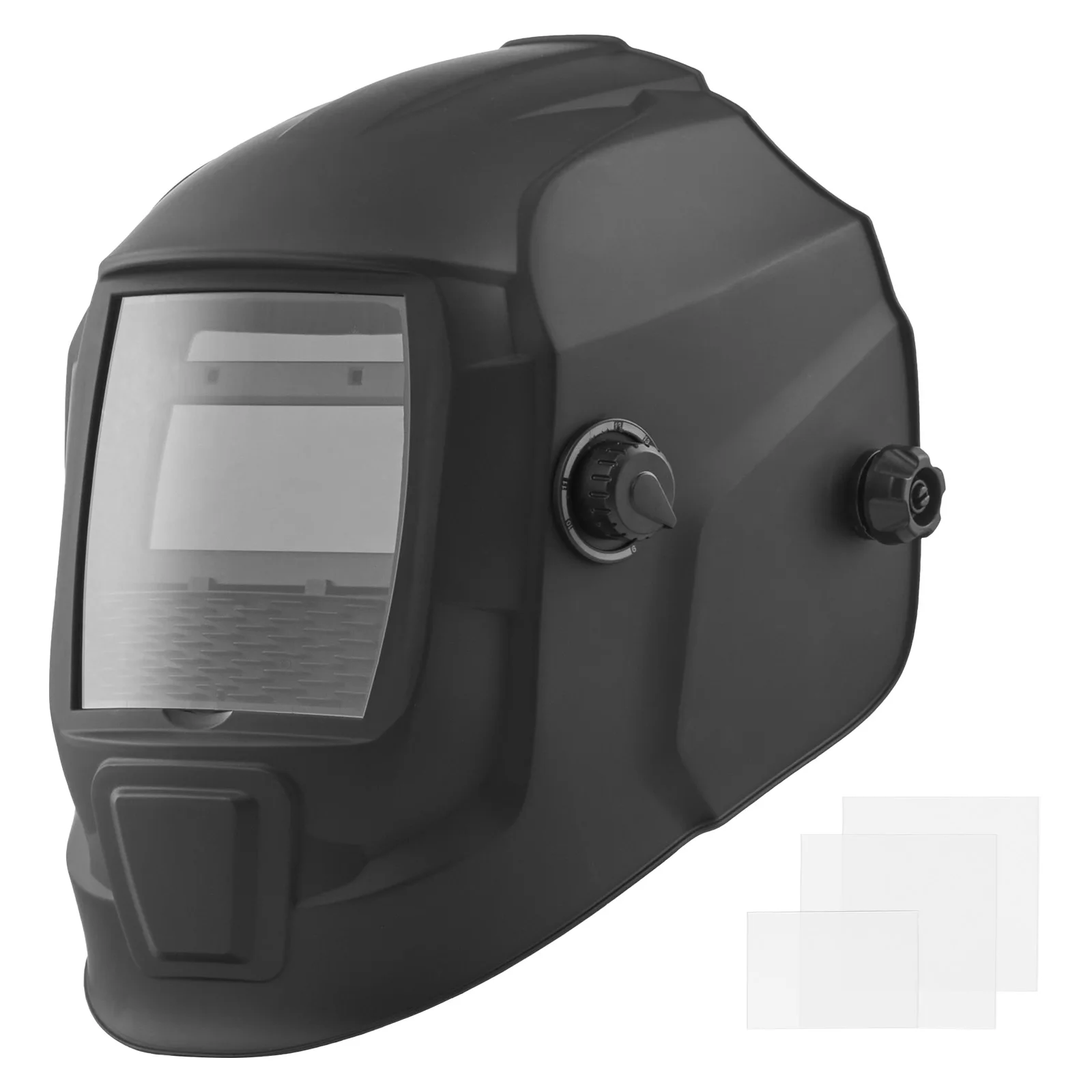 VEVOR Welding Helmet Auto Darkening 3.66x1.69/3.94x2.34/3.94x3.15in True Color Welding Hood 2/4 Arc Sensors for MIG ARC Weld