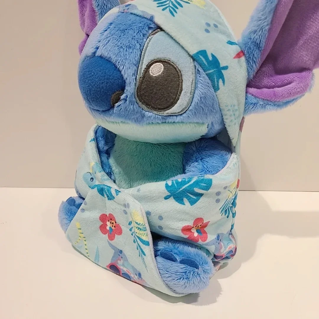 Disney Kawaii Stitch mainan lembut kepang kartun Stitch boneka hewan bulu lembut hadiah ornamen anak-anak hadiah liburan