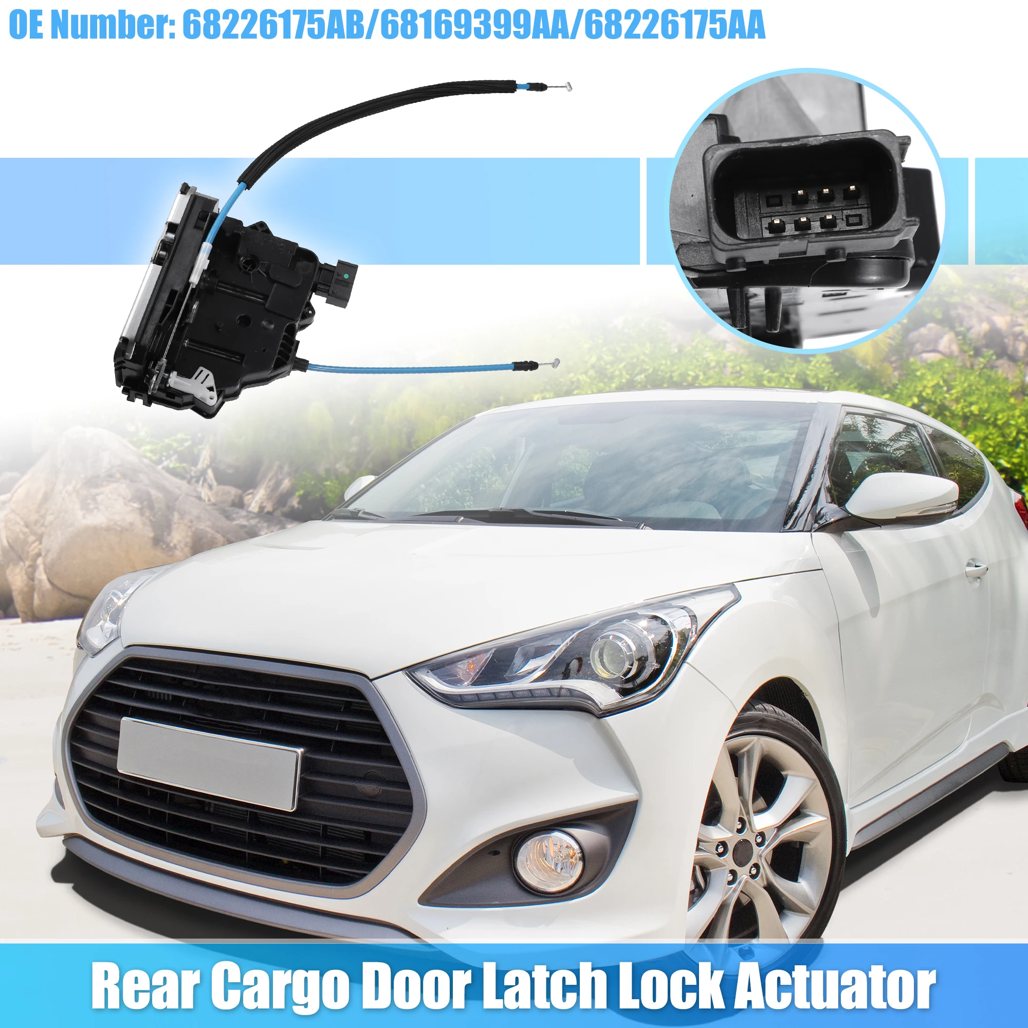 

Uxcell No 68226175Ab Привод замка заднего грузовой двери автомобиля для Ram Promaster 1500