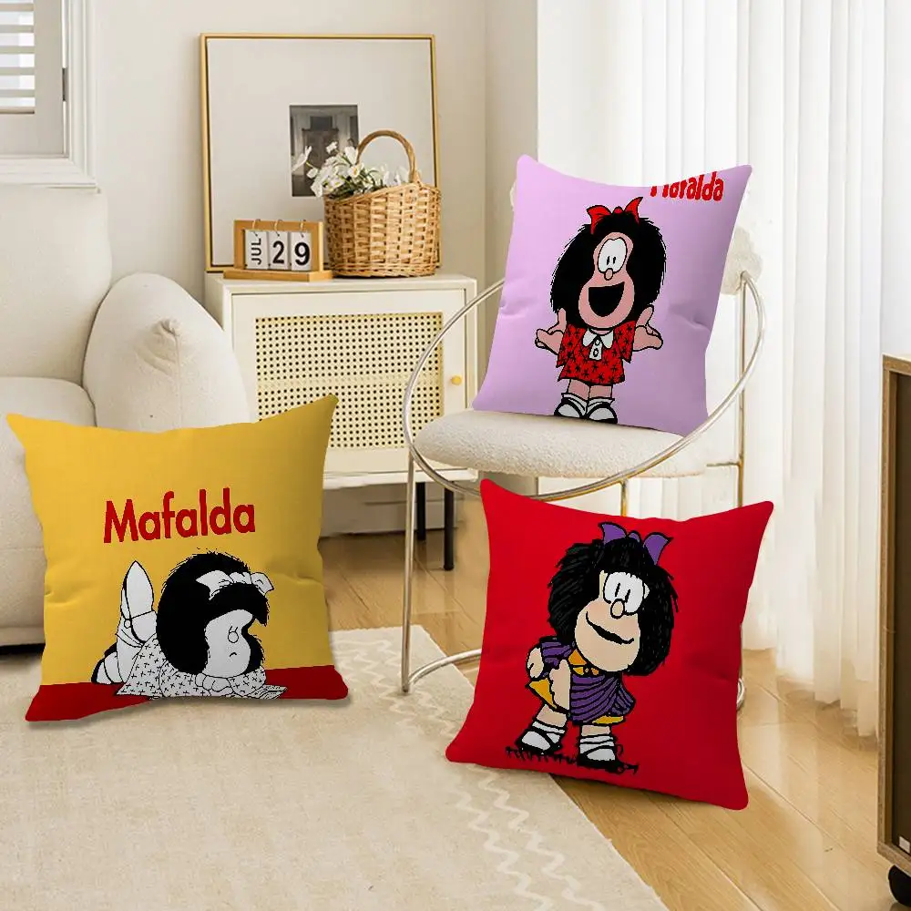 M-Mafalda Personalized picture text home decorative pillows Household Gifts 45x45cm