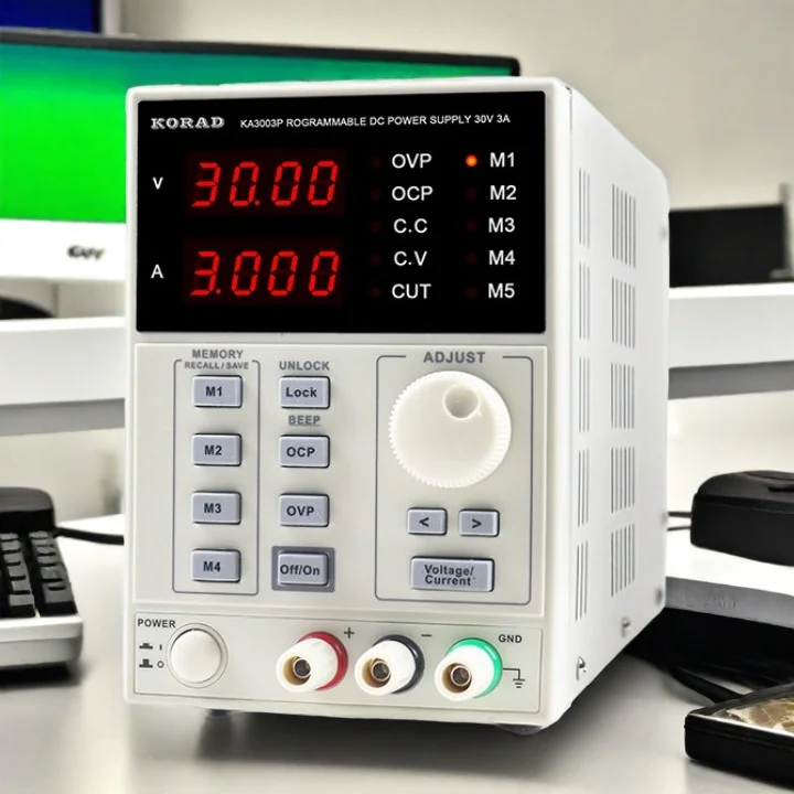 KA3005P прецизионный лабораторный регулируемый цифровой программируемый источник питания постоянного тока 30 В 5 А USB RS232 интерфейс 39 шт. адаптер постоянного тока для ноутбука