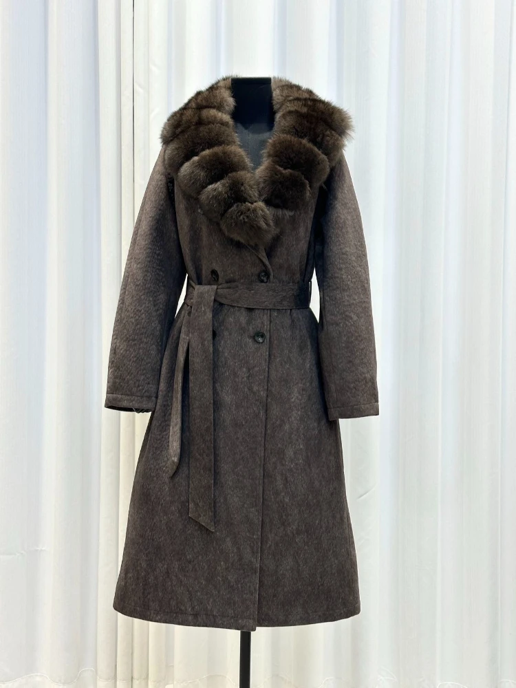 Women's Oversized Fur Coat Soft Plush Outer Jacket Longline Thick Fall Winter Outer Layer for Casual Luxury Commuting Travel