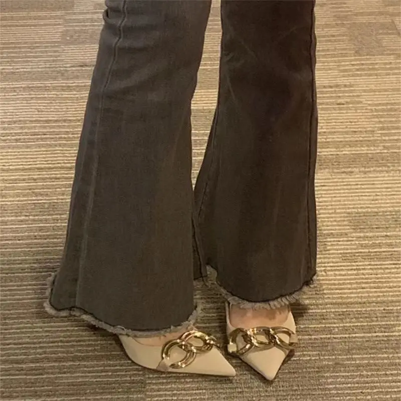 High Heels Women's Shoes Spring and Autumn Stilito Pointed Toe Ladies Pumps Korean Style Quick Delivery Elegant Dress Footwear