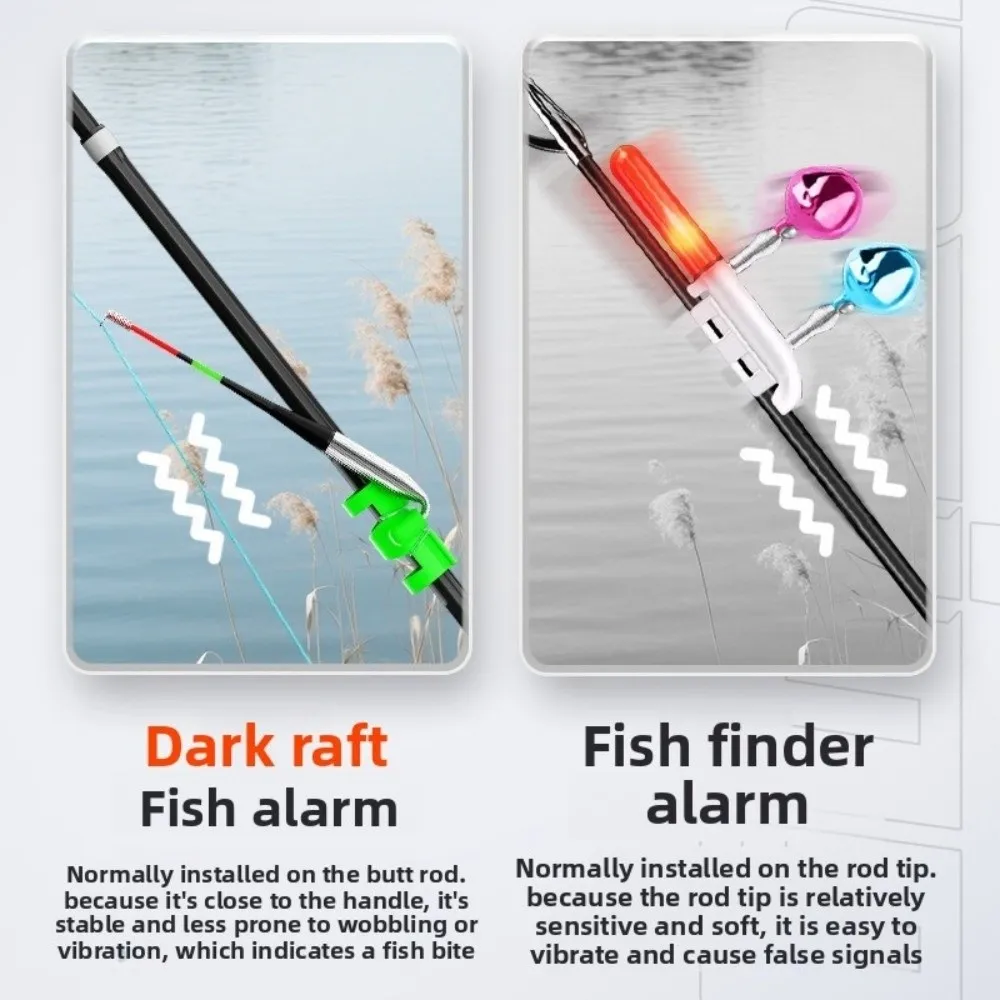 مؤشر مقاوم للماء أجهزة إنذار الأسماك كشف العض تنبيه تلقائي أجهزة إنذار الصيد التلقائية مؤشر الإشارة إنذار إلكتروني #2
