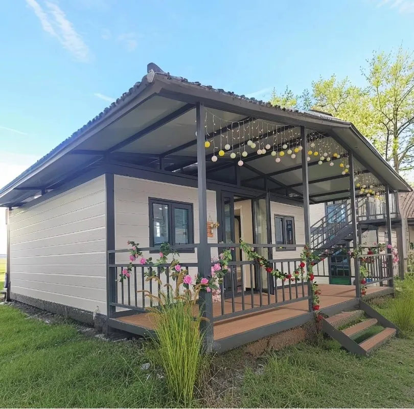 High Brightness Foldable Container House Large Area Transparent Window Natural Lighting Energy Saving Prefab Office Cabin