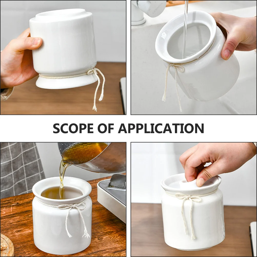 Recipiente de cerámica sellado con tapa, recipientes para alimentos, tarros de cocina, tapas de encurtidos, botes de almacenamiento