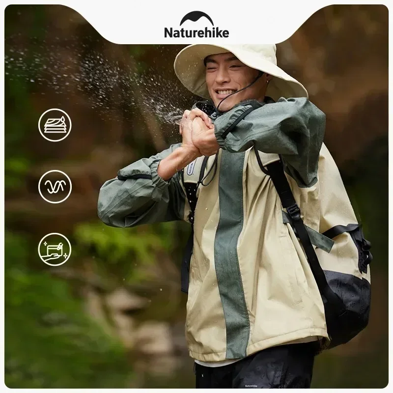 Naturehike Raincoat Hiking Fishing Cycling Moto Rider Raincoats Rain Coats Pants Rainstorm Prevention Rainproof Jacket