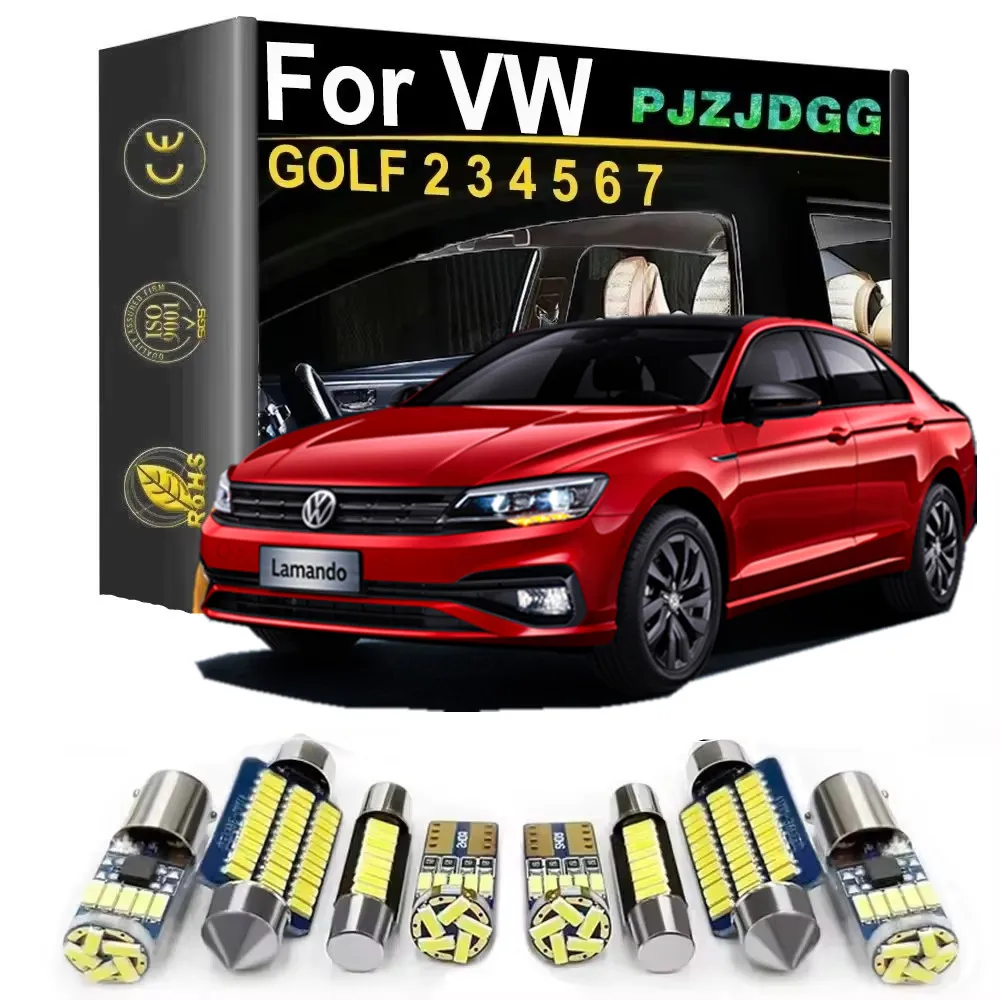 

For Volkswagen VW GOLF 2 3 4 5 6 7 MK2 MK3 MK4 MK5 MK6 MK7 Accessories Car Interior LED Light Canbus Indoor Lamp Bulbs Kit