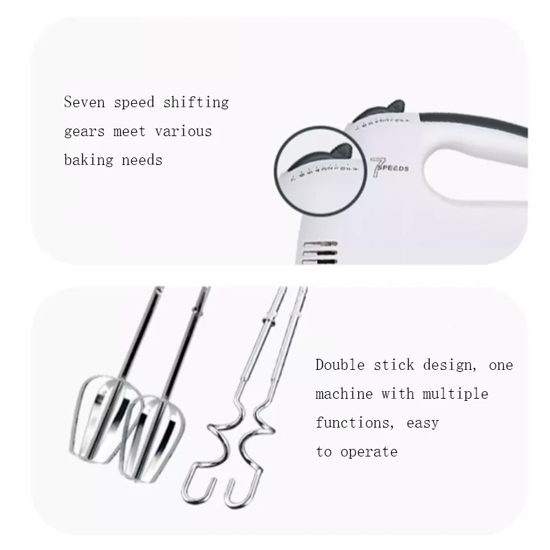 110V/220V Stand Food Mixers Kitchen Electric Food Blender Desktop Egg Whisk Cream Cake Dough Kneader Milk Frother Food Processor