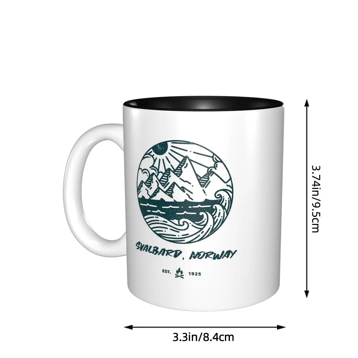 Svalbard Norway Longyearbyen Arctic Nation Gateway To The North Pole Mug Funny Ceramic Coffee Cups Tea Mugs Milk Cup Drinkware