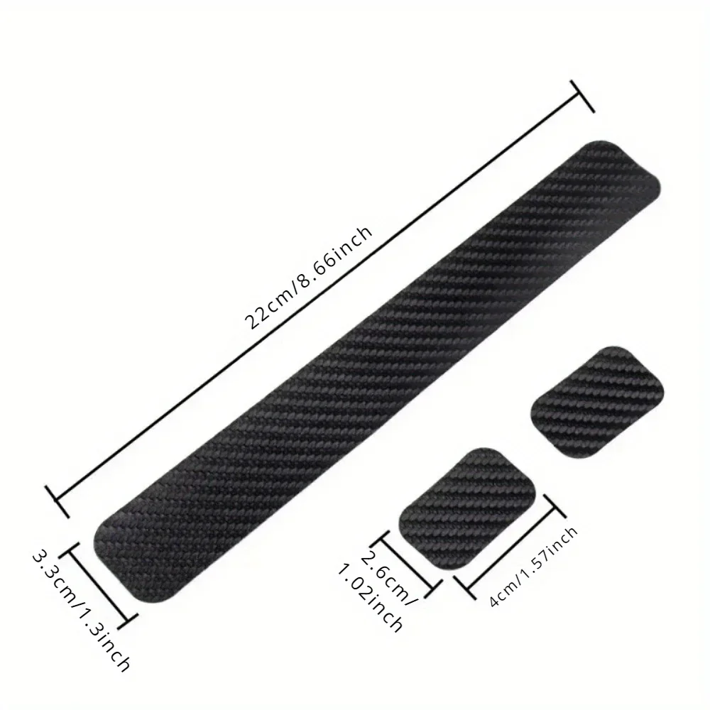 Bicycle Chain Protector Black Carbon Fiber Pattern Frame Chain Stay Guard, MTB Bike Chain Care Cover Sticker Cycling Accessories