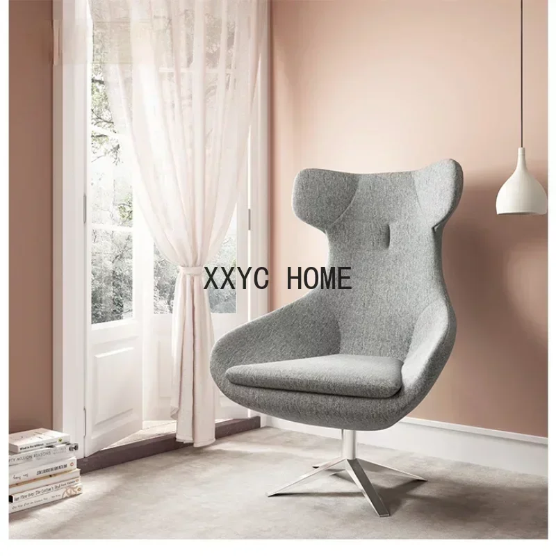 

Nordic Chair Study Sofa Swivel Chair Simple and Modern Fabric Craft Egg Chair Armchair