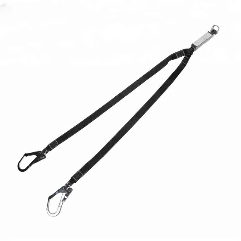 Double Snap Hook Lanyard – with Energy Absorber for Fall Protection & High-Altitude Work Best Tool
