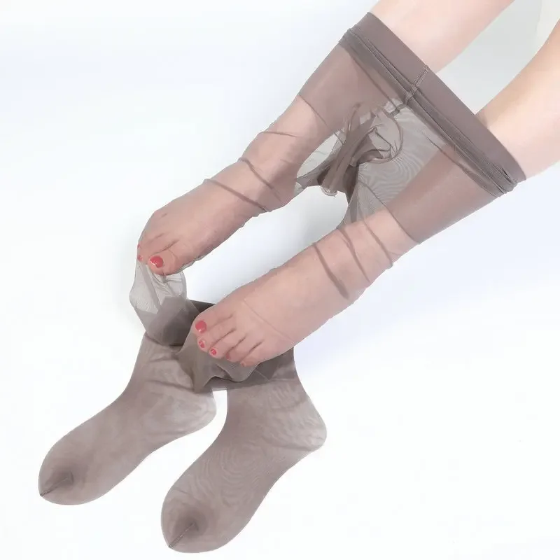 جديد 0D القضيب الحقيبة غمد الملابس الداخلية أزياء الرجال الجوارب للرجال 6 ألوان جوارب الحرير مثير الرجال جوارب طويلة المخملية تخزين الجوارب