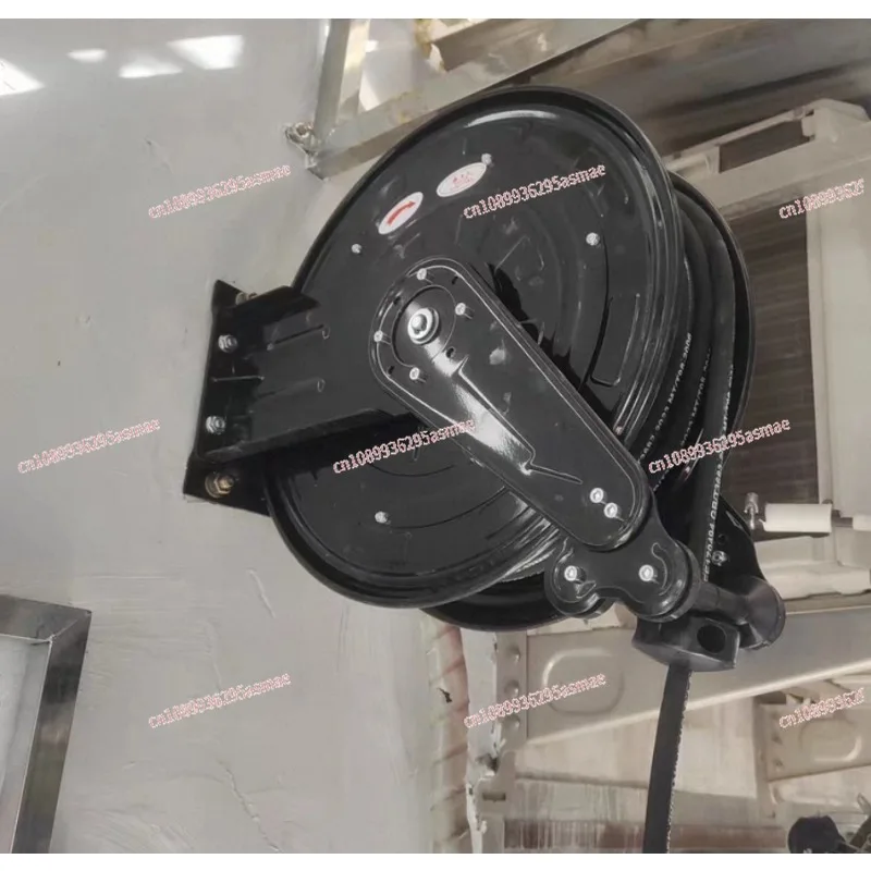 Heavy Duty Auto Rewind Retractable Hose Reel Wall Mount for Air Compressor Tire Inflation Car Washer Garage Workshop