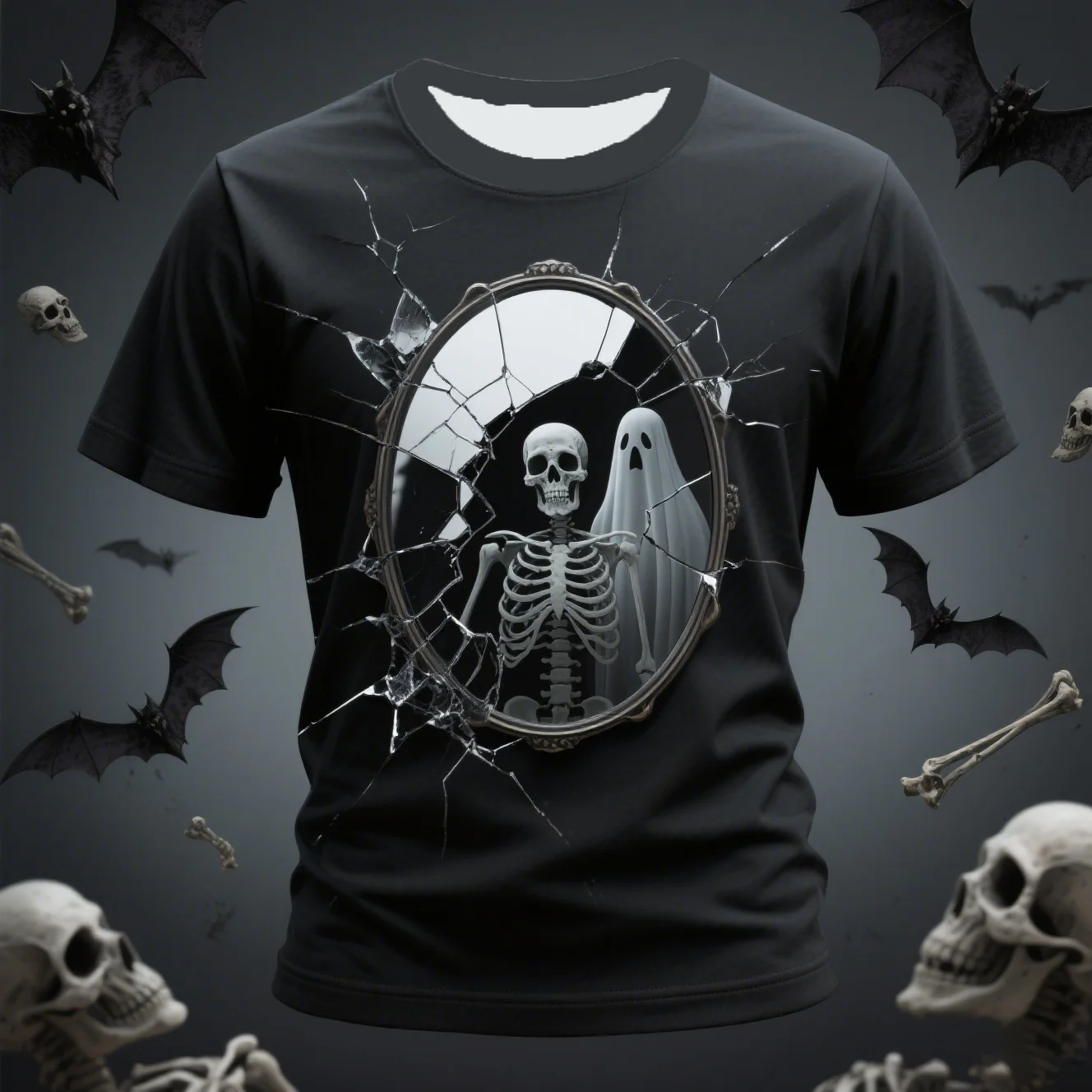 

Halloween Day of the Dead Inspired 3D Women Y2k t-shirts Festive Art Tees Great for Holiday Events Kids Tshirt Men's Shirts