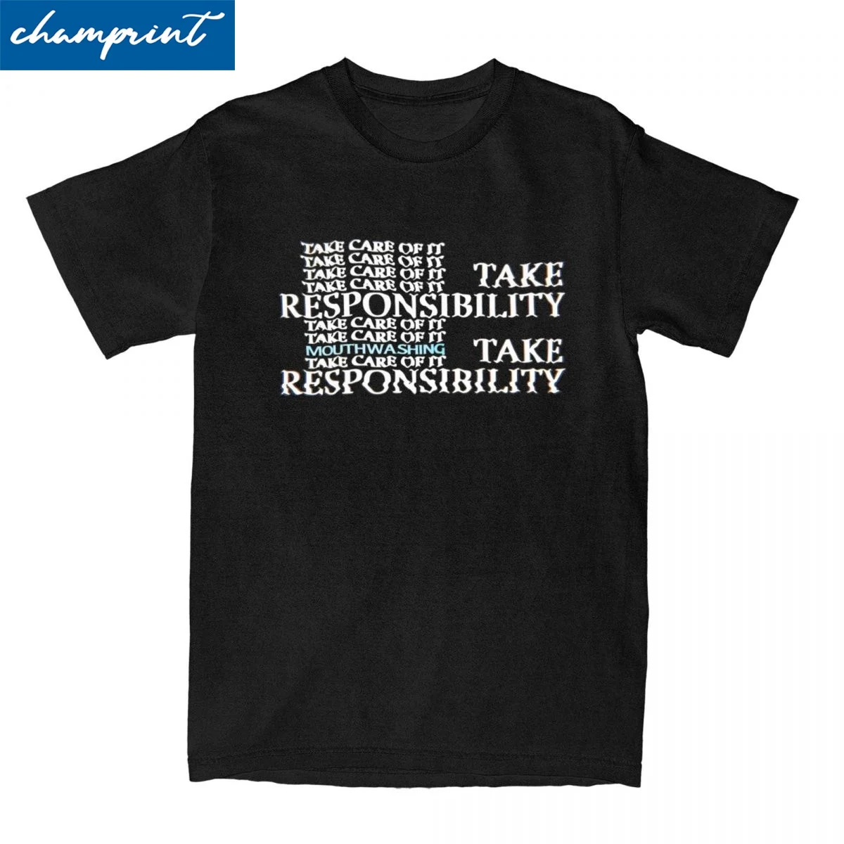 Mouthwashing Take Care Of It Responsibility T-Shirts for Men Women Fun Cotton Tee Shirt Short Sleeve T Shirt Printed Tops