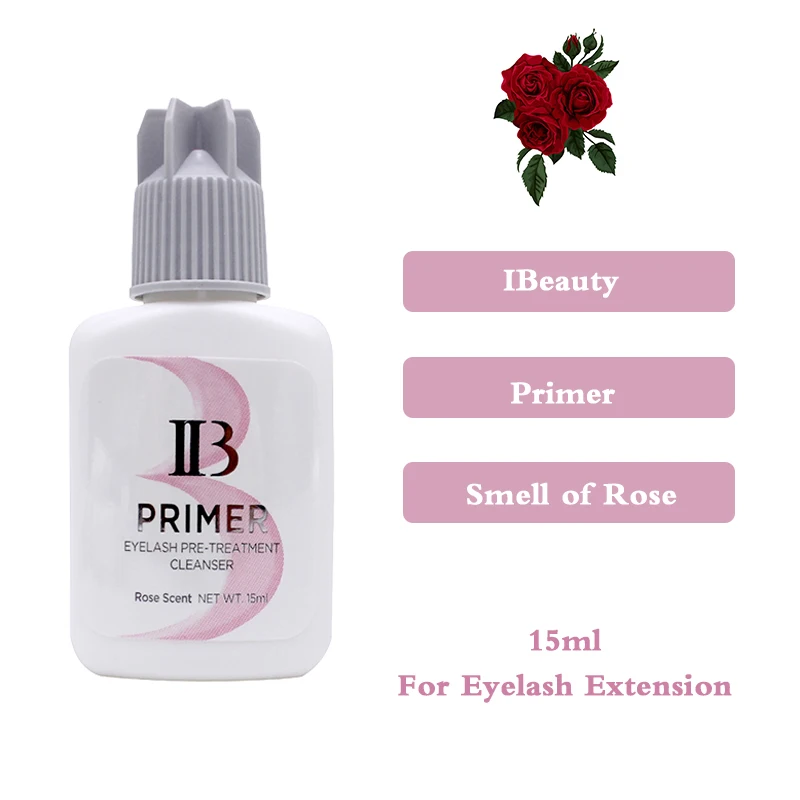 IBeauty-Primer Rose Scent IB, Cola de Extensão para Cílios, Suprimentos Adesivos Korea Lash, Ferramentas de Maquiagem, Health Beauty Shop, Lava, 15ml