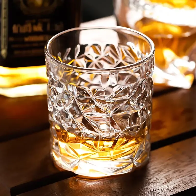 for Vintage Whiskey Glasses Deluxe Diamond Crystal Modern Design Wholesale Bar Use