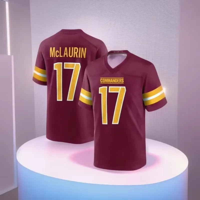 

24/25 Summer Adult Washington American Football Jersey Rugby Jersey Sportswear Training Jersey Commanders Daniels 5# T-shirt