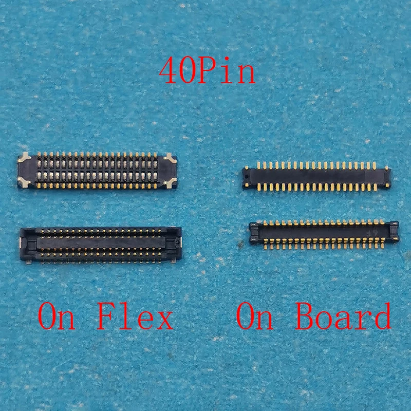 2Pcs 40pin Usb Charging Dock Port FPC Connector On Flex For Xiaomi Note 4 7A C3 S2 Y2 Note4 Charger Plug On Board