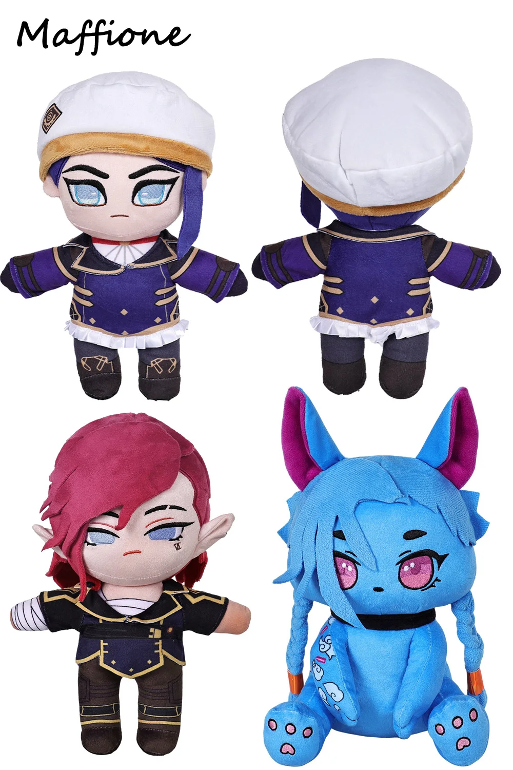 Acrane Caitlyn VI peluche Cosplay peluches jeu LoL Figure peluche mascotte douce peluche noël anniversaire décor à la maison cadeaux d'halloween