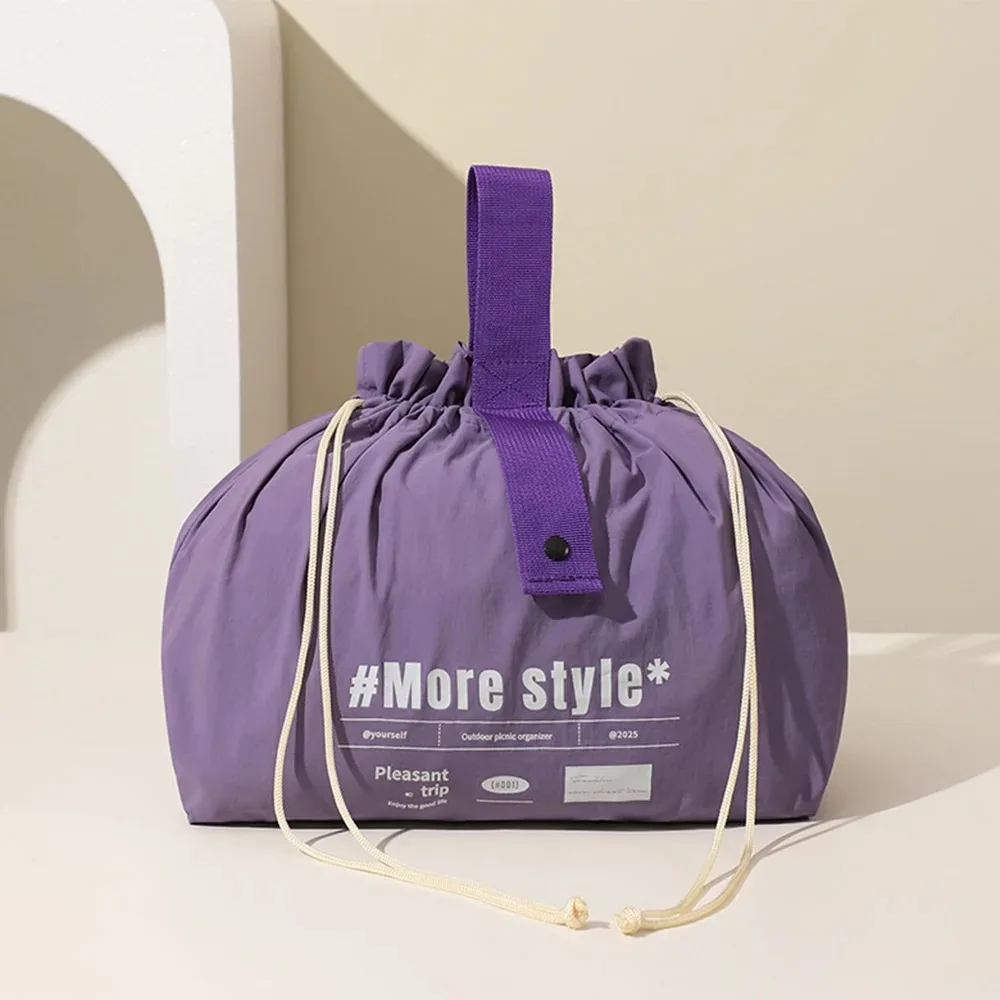 

Сумка для обеда для кемпинга, большая вместительная сумка для хранения на шнурке, дорожная косметичка для деловых поездок, косметичка, подарок для мамы