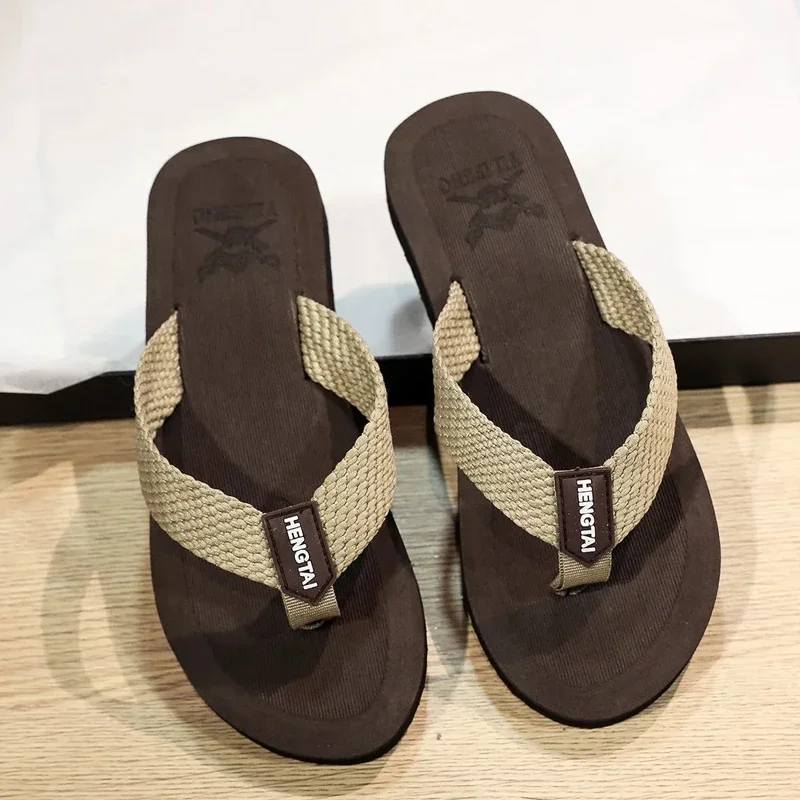 Non-Slip Home Chanclas Slipper Fashion Men Flip Flops Beach Slippers Sandals Indoor House Anti-Slip Zapatos Hombre Shoes Slide