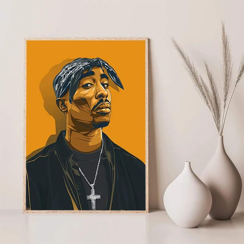 Hip Hop Singer Tupac Paintings on the Wall Art Canvas Painting Action Figure Heartsopper Lana Del Rey Taylors Swift Posters Sexy