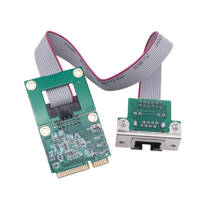 Adattatore di rete da 2.5Gb M.2 A + E/Mini PCIE A porta COM RJ45 RTL8125BG Chip 2.5G/1G/100Mbps scheda LAN Gigabit Ethernet per PC Desktop